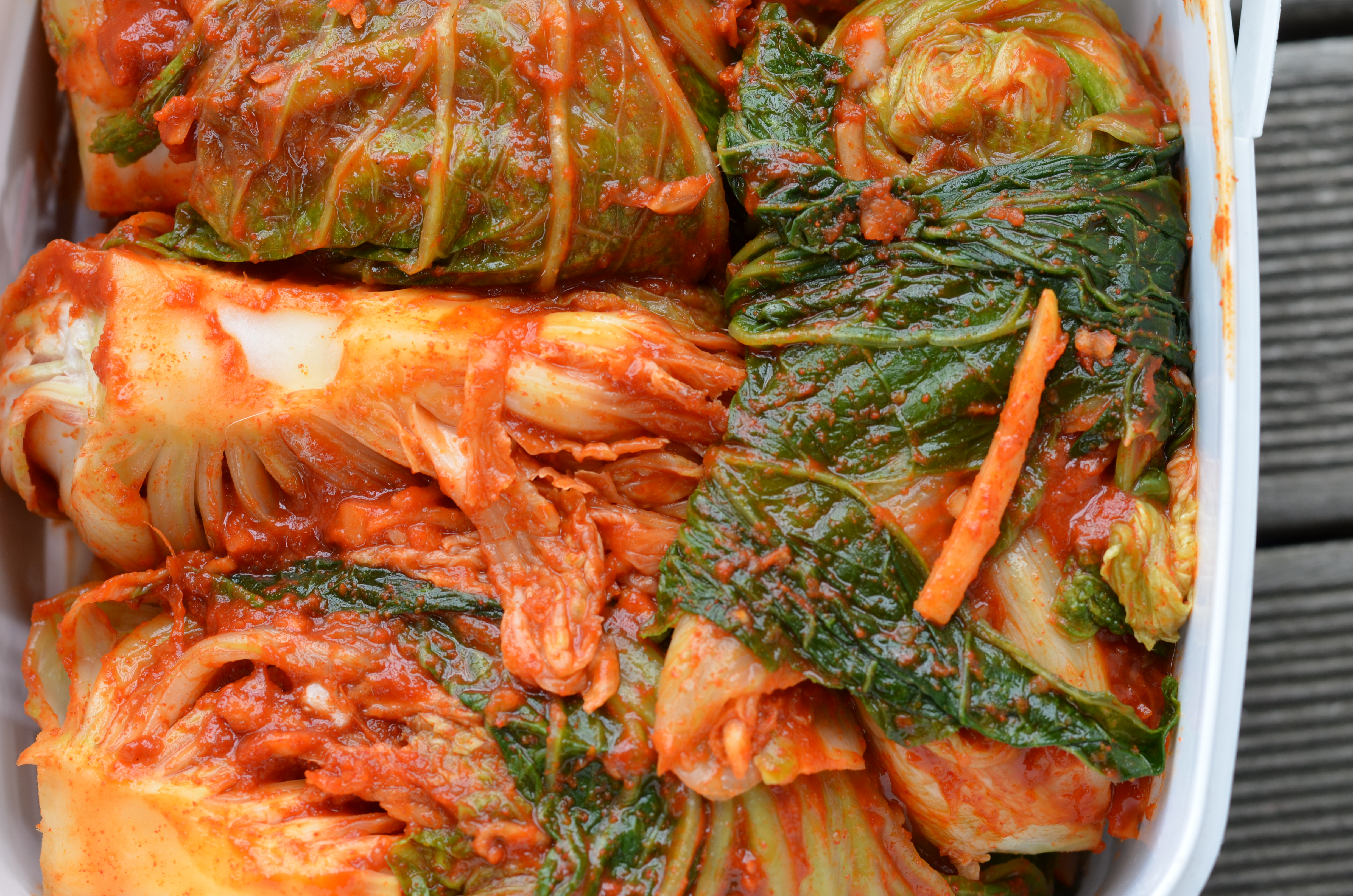 finished kimchi ready to ferment